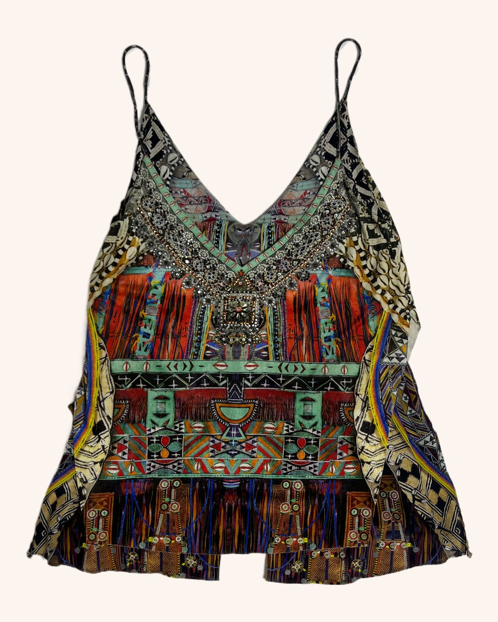 Camilla - Multi Pattern Embellished Top
