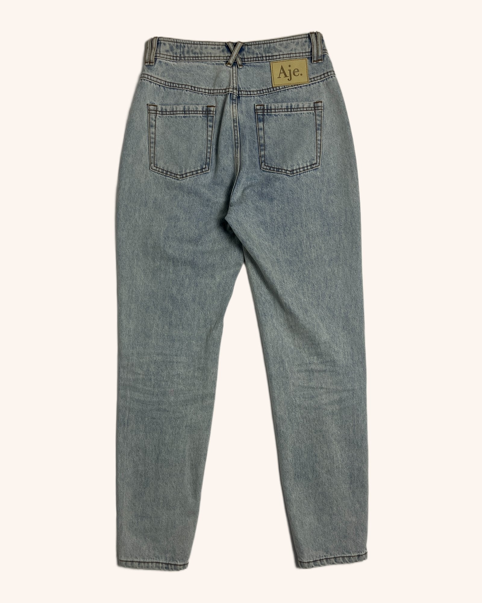 Aje - Braid Detail Tapered Jeans