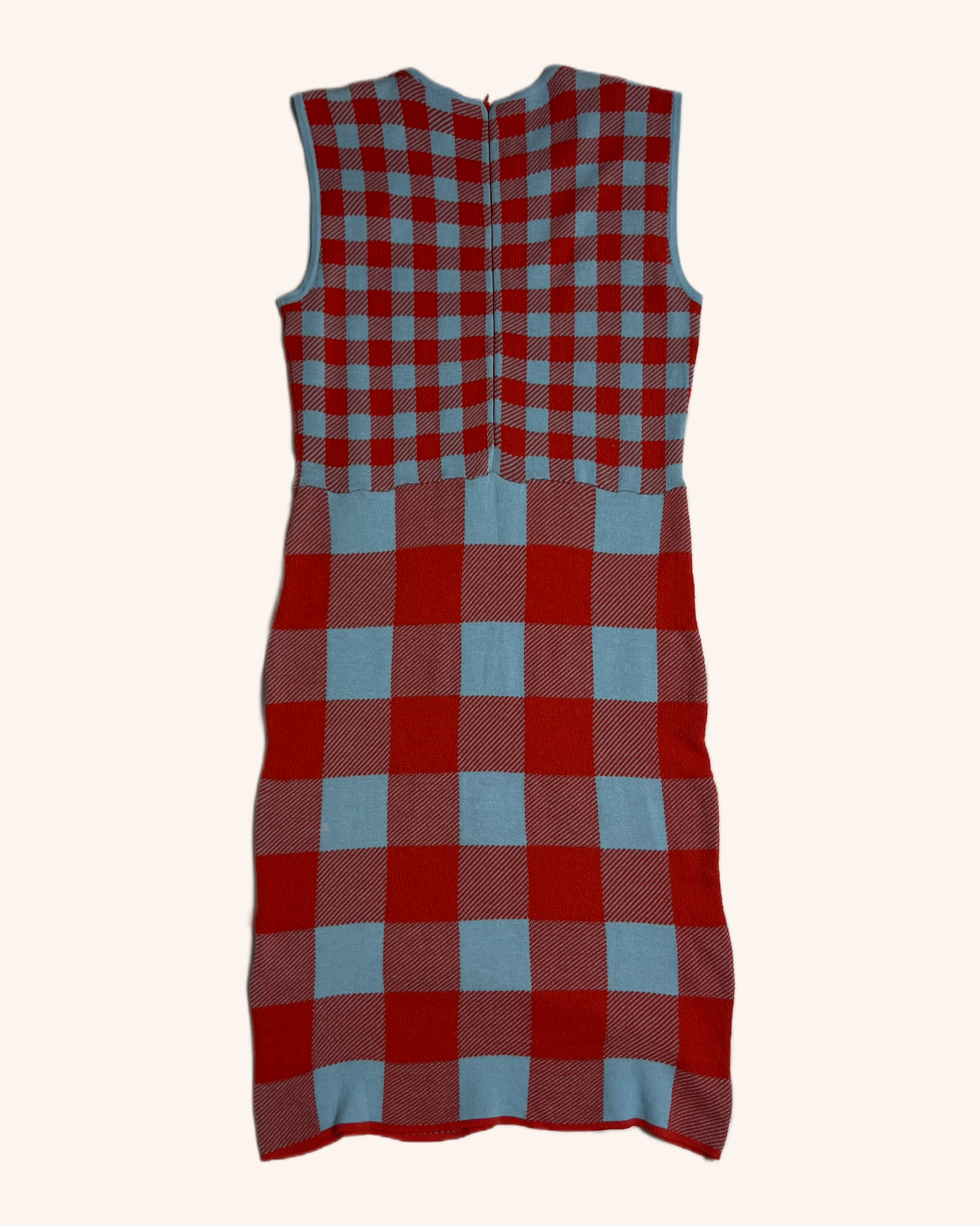 Staud - Knit Gingham Midi Dress
