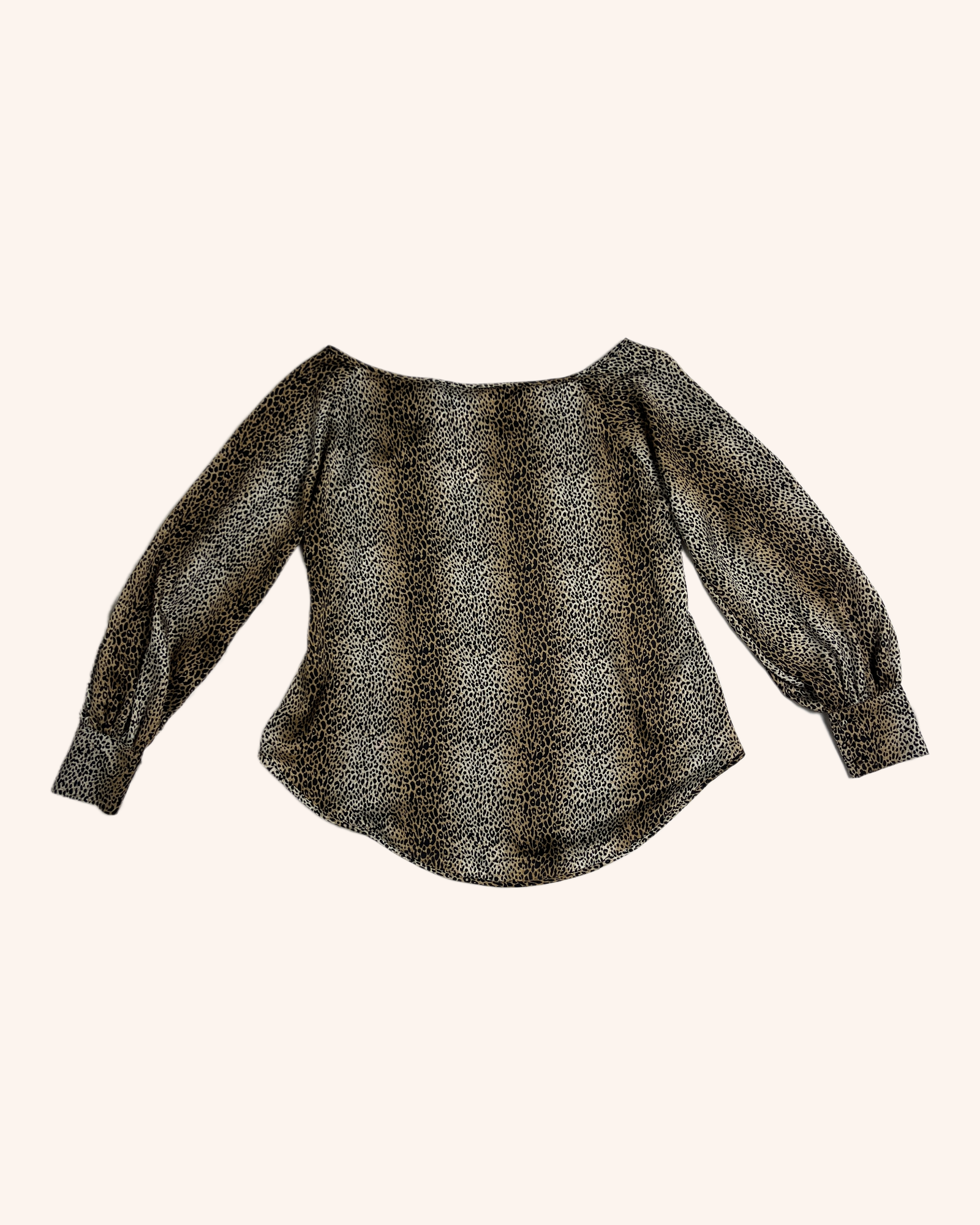 October Reign - Boat Neck Leopard Print Top