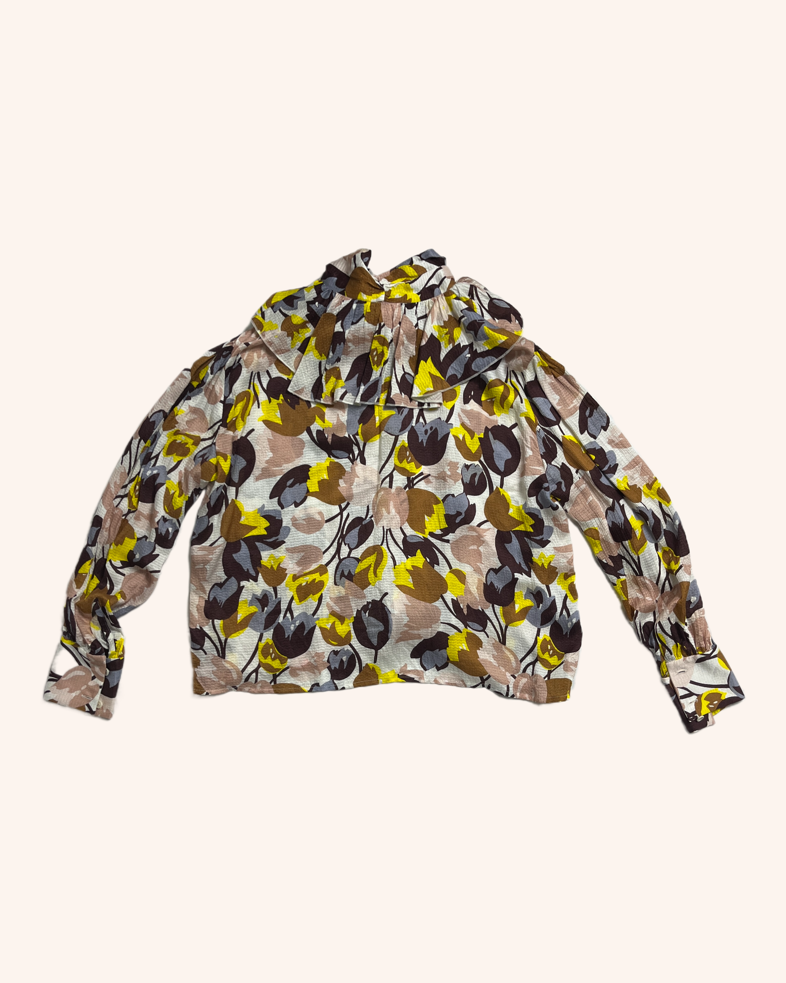 Karen Walker - Floral Tie Neck Blouse