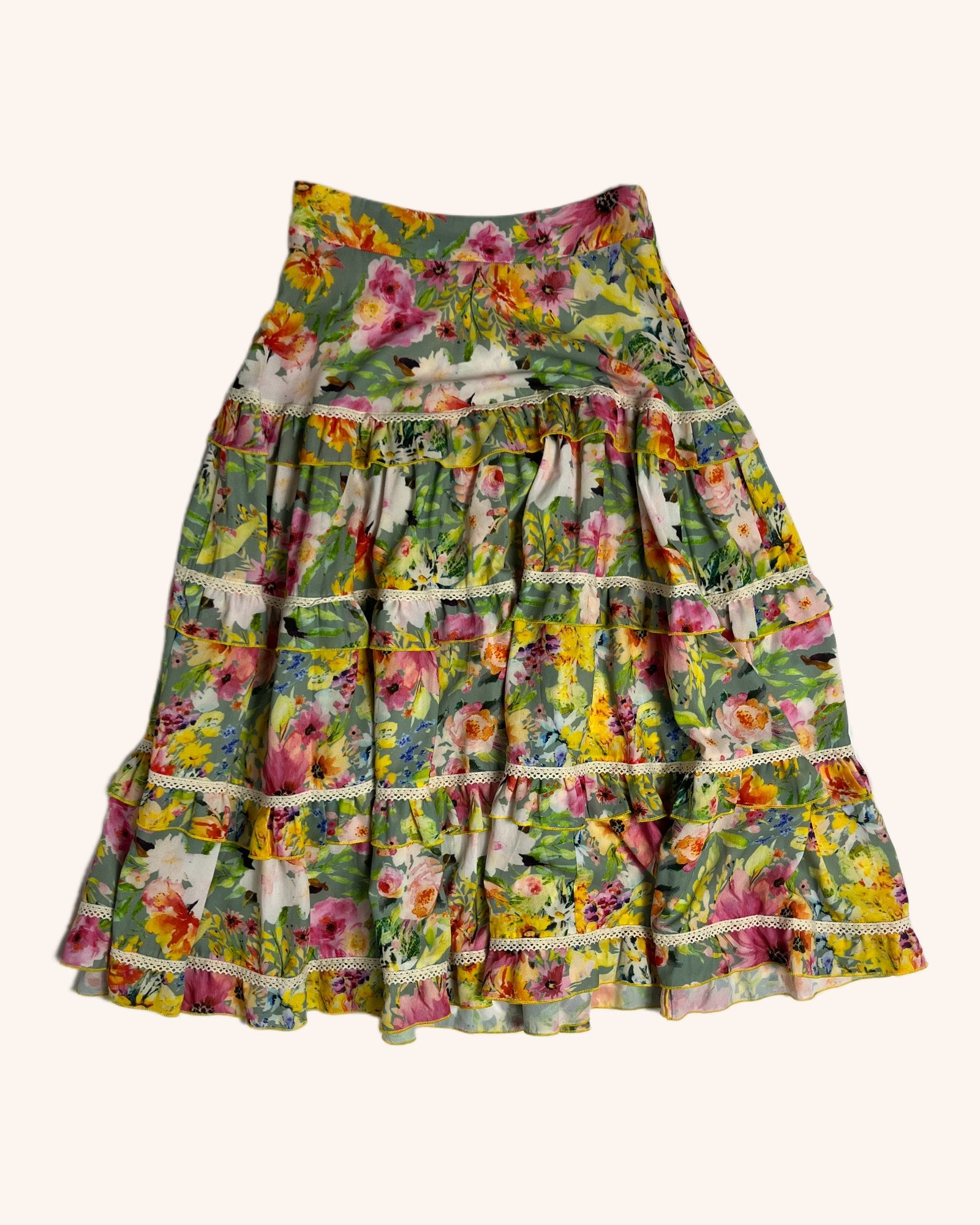 By Abigail Love - Floral Tiered Skirt