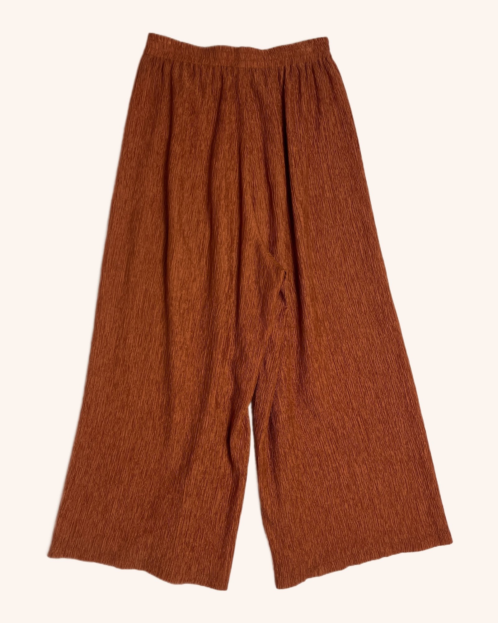 Twenty-Seven Names - Crinkle Wide Leg Cropped Pants