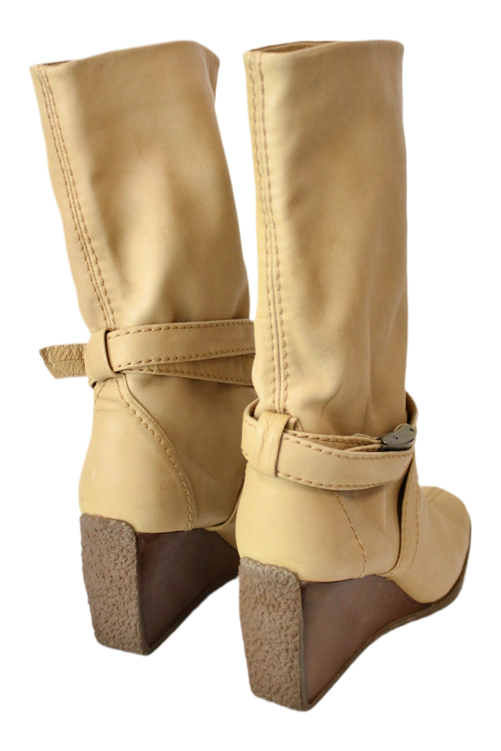 Stuart Weitzman - Leather Wedge Boot