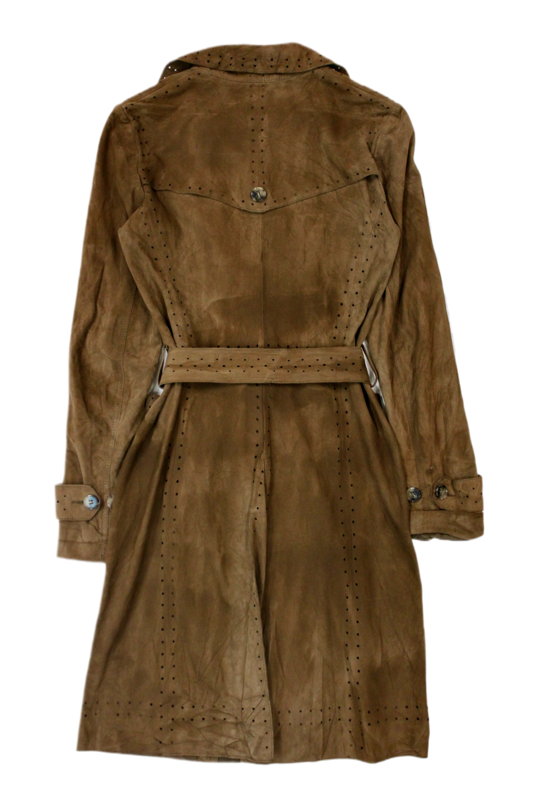 Theory - Perforated Leather Trench