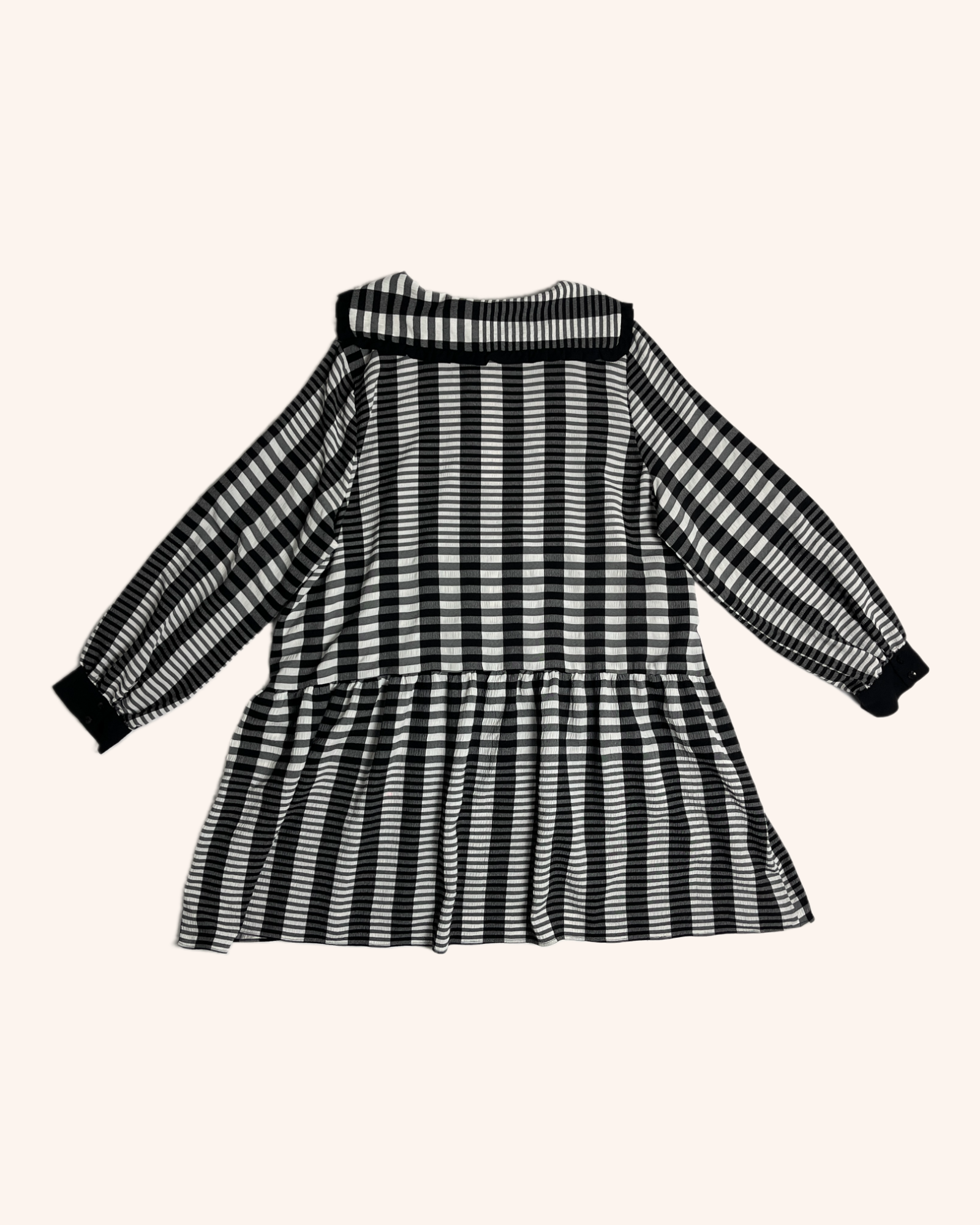 Never Fully Dressed - Grid Pattern Mini Dress