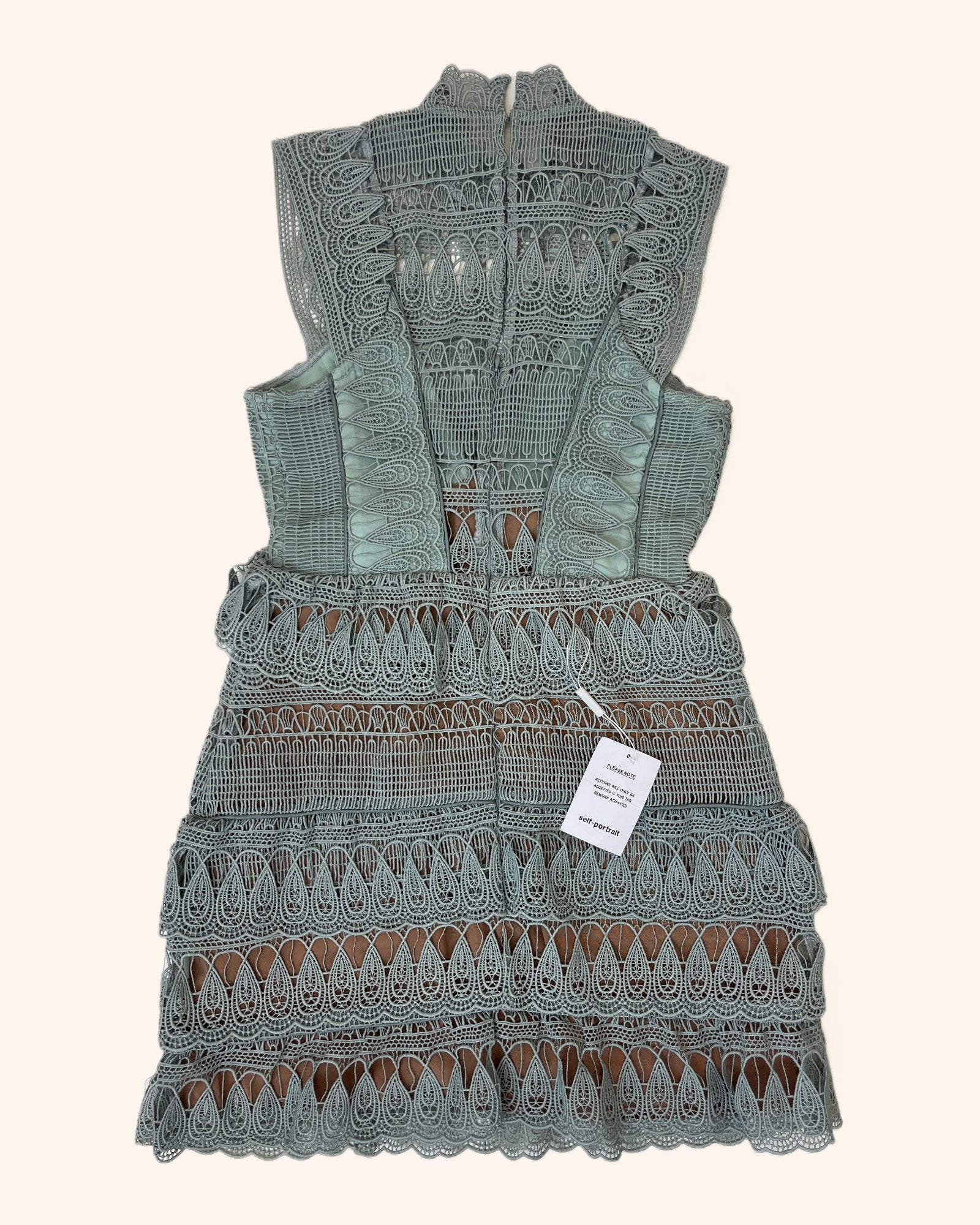 Self Portrait - Lace Fabric Mini Dress