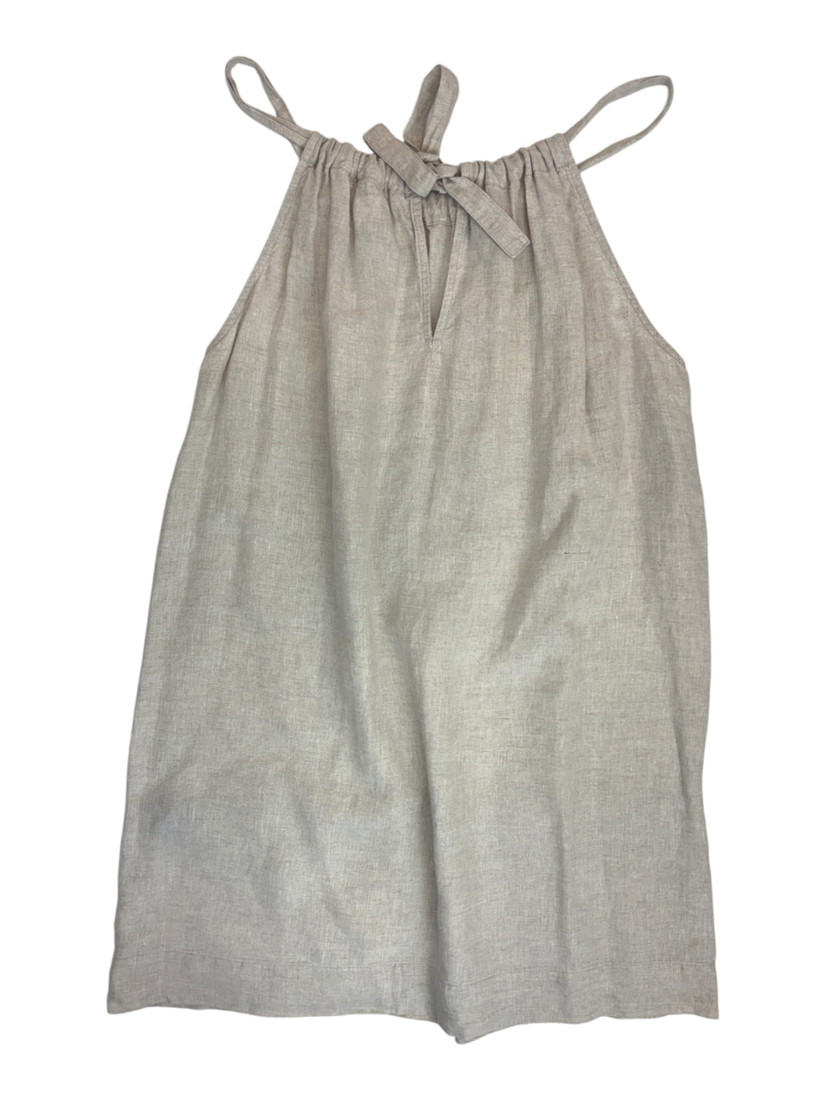 Karen Walker - Linen Tie Neck Midi Dress