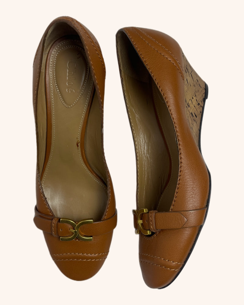 Chloe - Buckle Wedge Heel