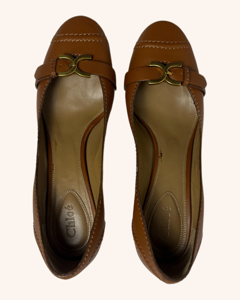 Chloe - Buckle Wedge Heel