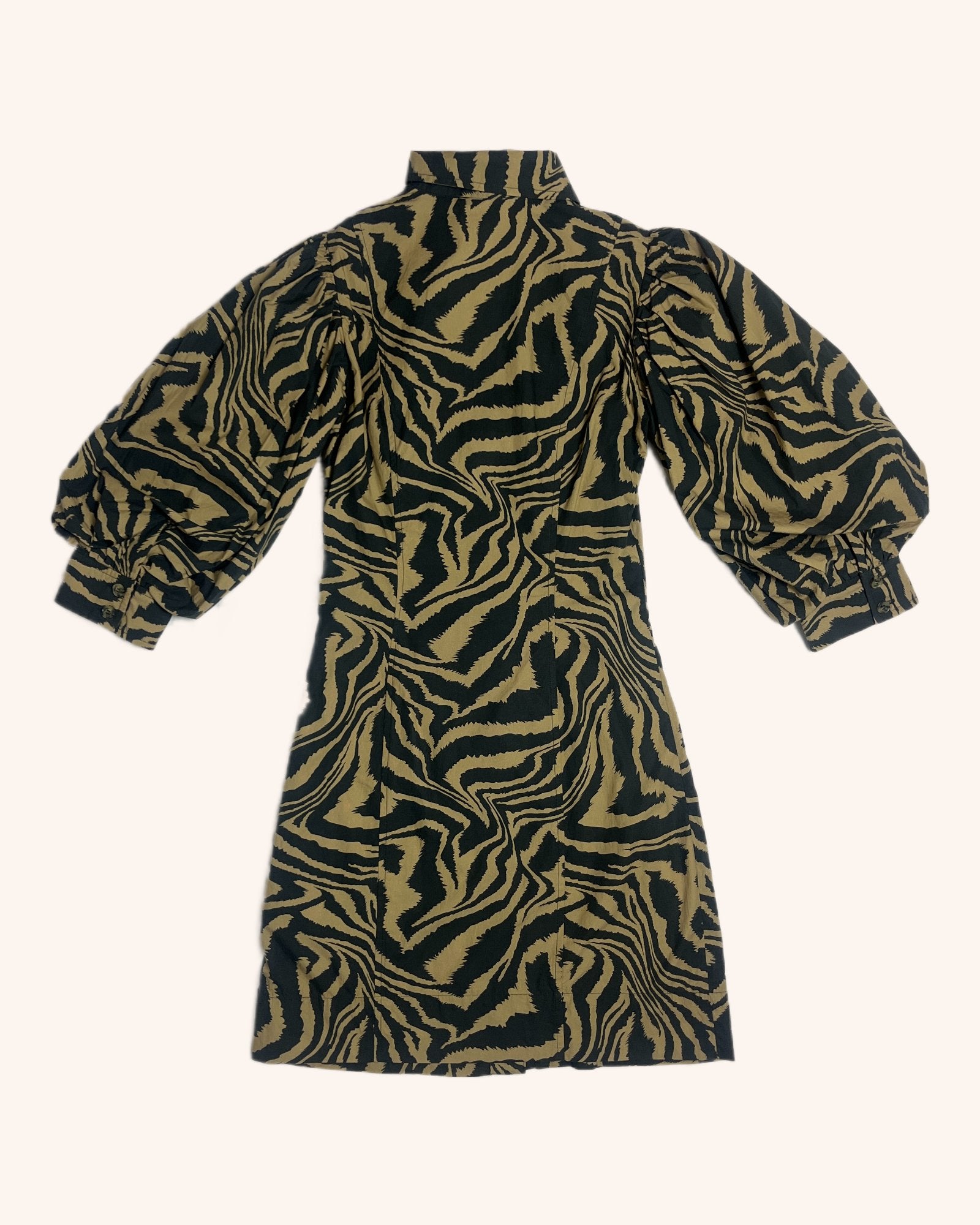 Ganni - Swirl Pattern Mini Dress