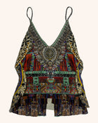 Camilla - Multi Pattern Embellished Top