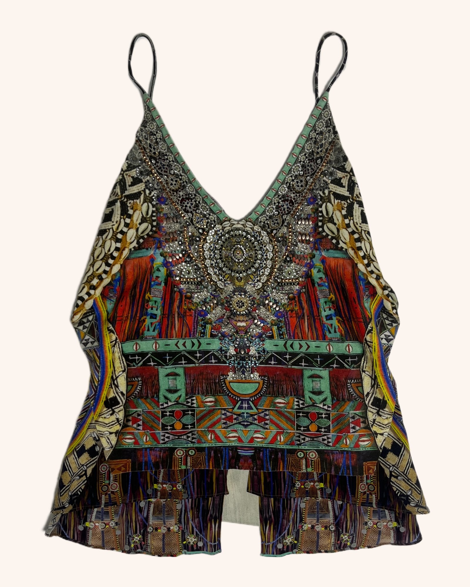 Camilla - Multi Pattern Embellished Top