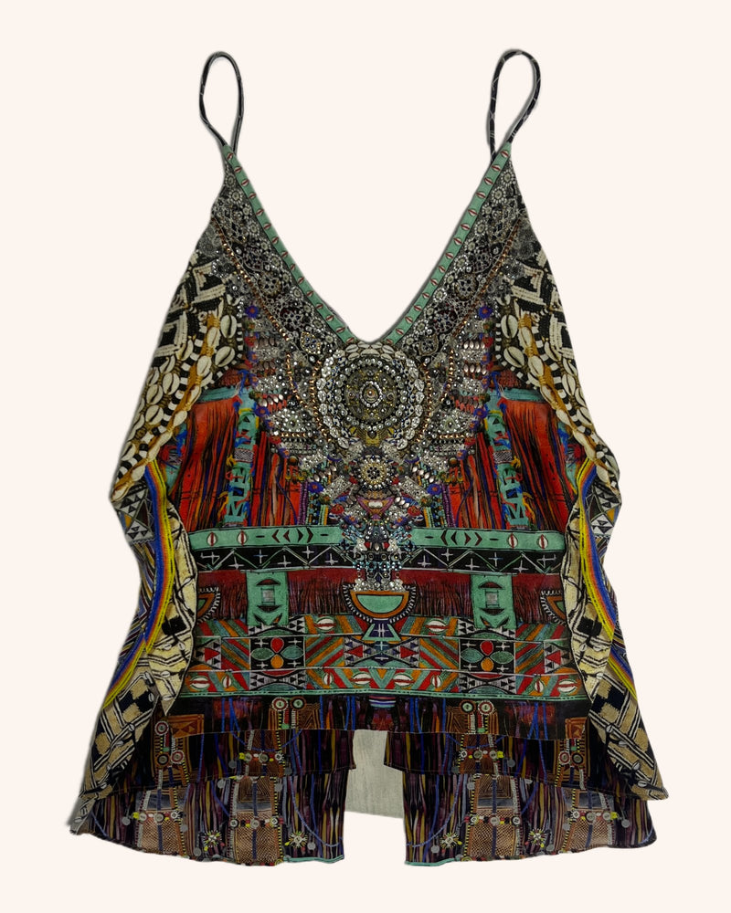 Camilla - Multi Pattern Embellished Top