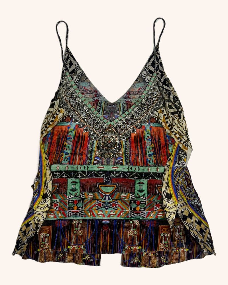 Camilla - Multi Pattern Embellished Top