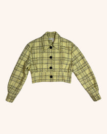 Bianca Spender - Plaid Cropped Jacket