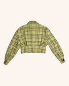 Bianca Spender - Plaid Cropped Jacket