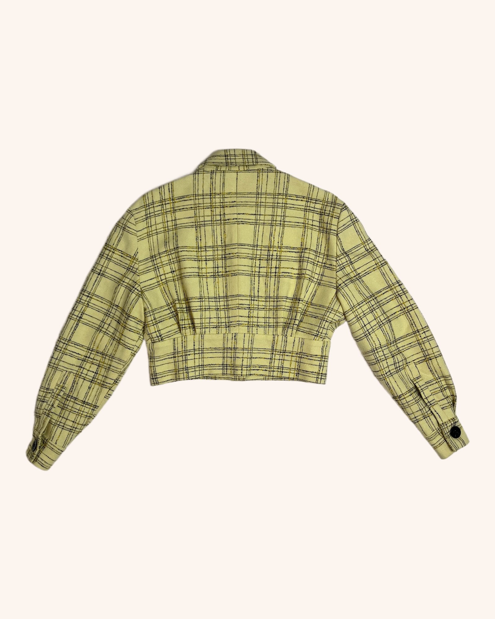 Bianca Spender - Plaid Cropped Jacket