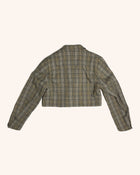 Gregory - Cropped Plaid Blazer
