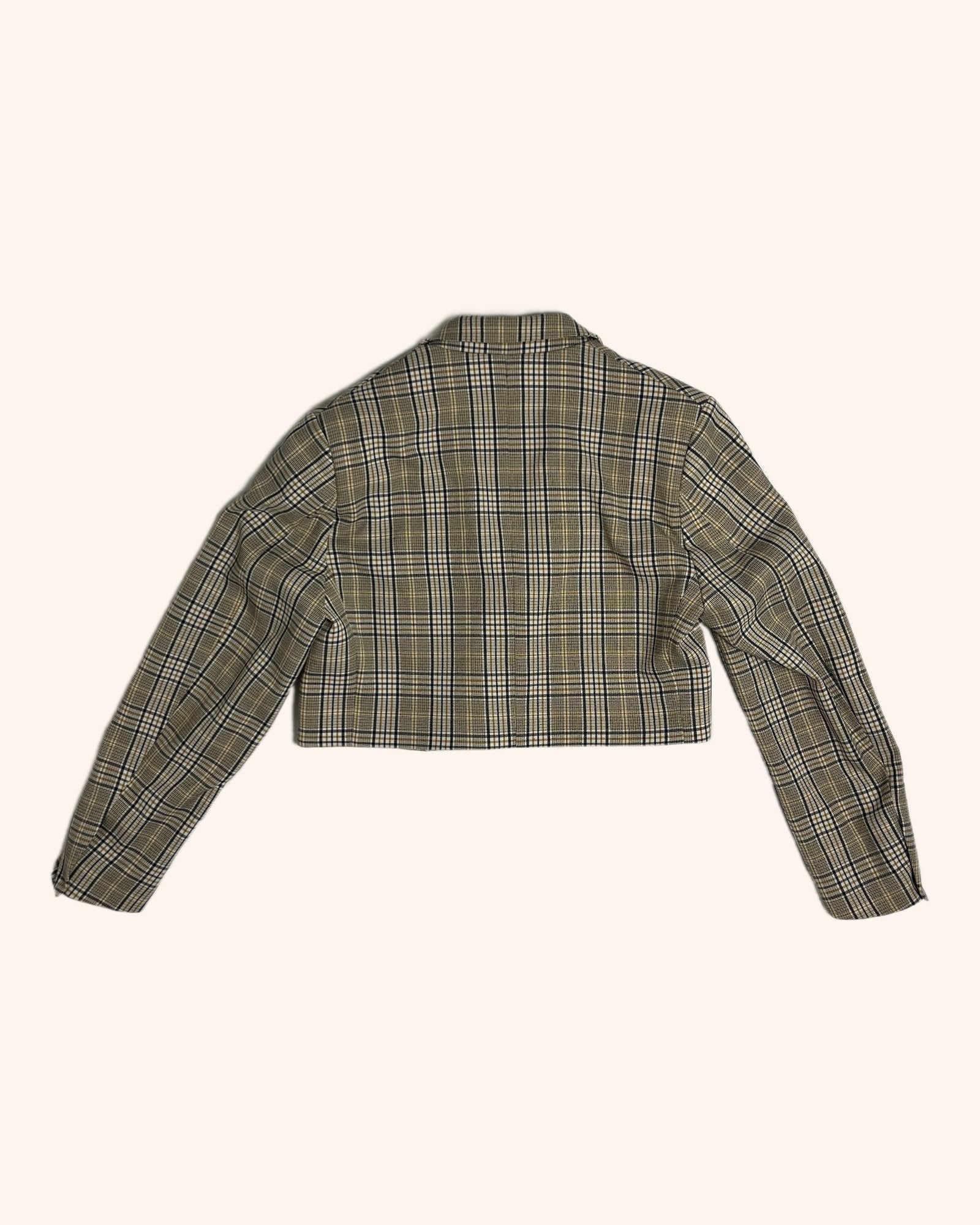Gregory - Cropped Plaid Blazer