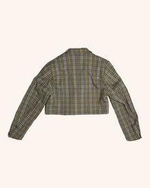 Gregory - Cropped Plaid Blazer