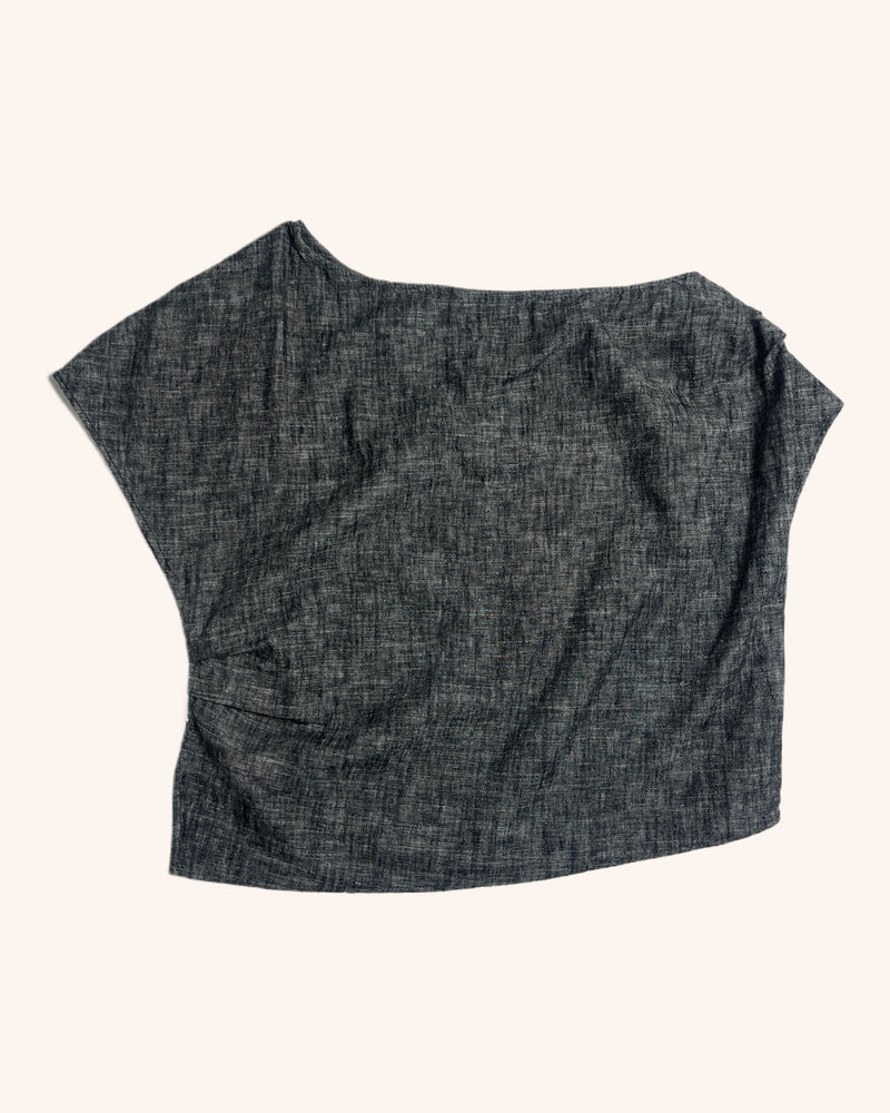 Moochi NEW! - Asymmetrical Neckline Top