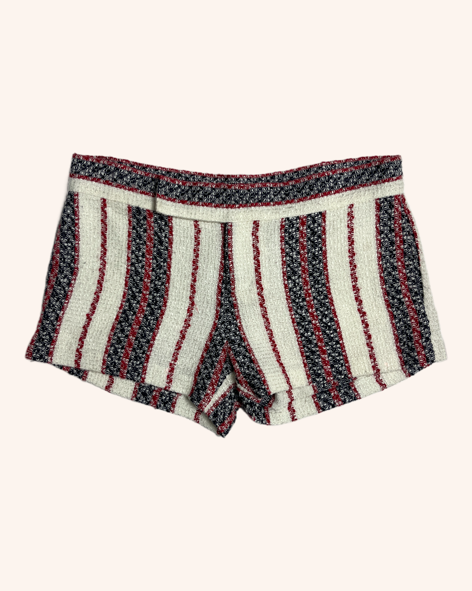 Sacai Luck - Tweed Mini Shorts
