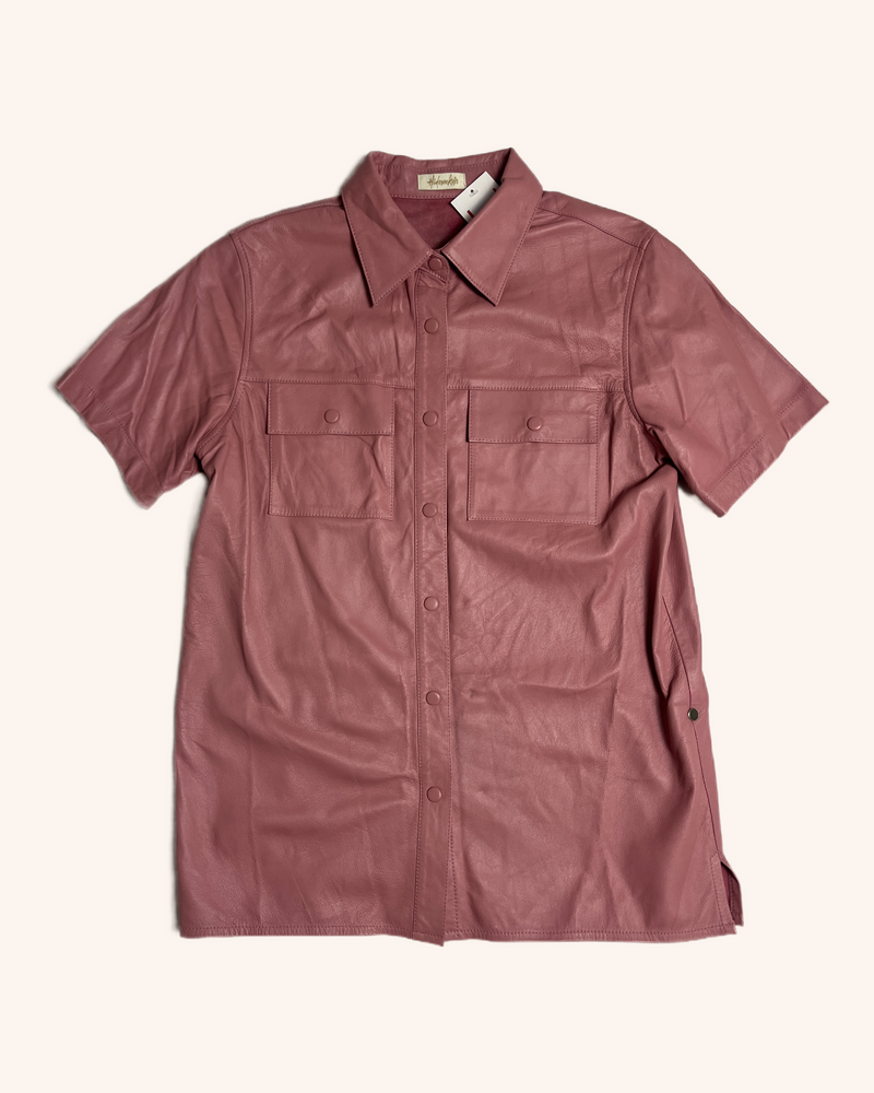Hideseekers - Leather Button Up Shirt