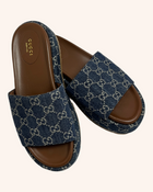 Gucci - Denim Logomania Slides