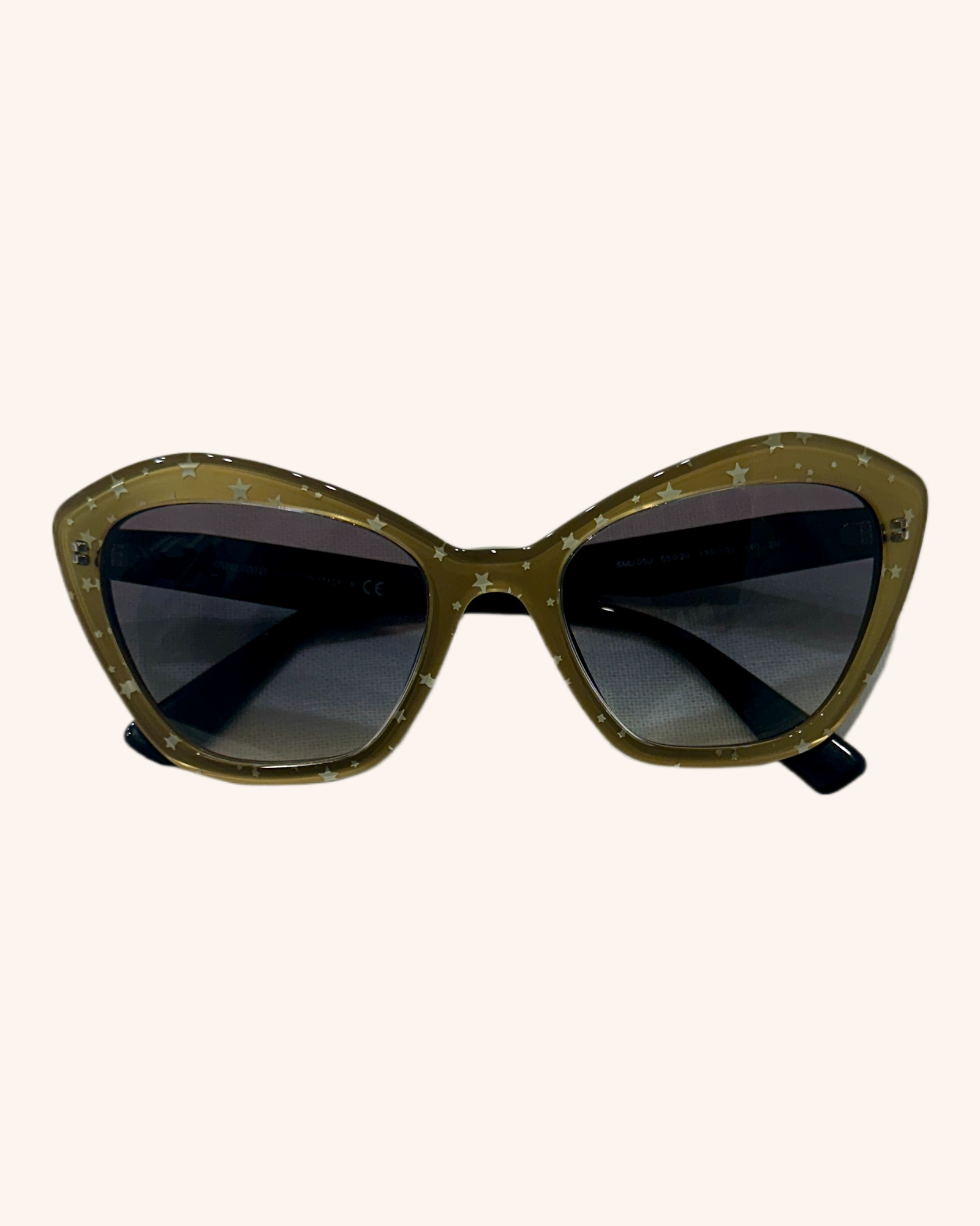 Miu Miu (No Authentication) - Star Frame Sunglasses