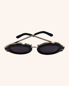 Karen Walker - Metal Detail Round Sunglasses