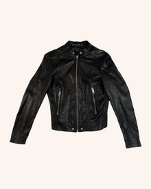 Diesel - Leather Zip Up Jacket