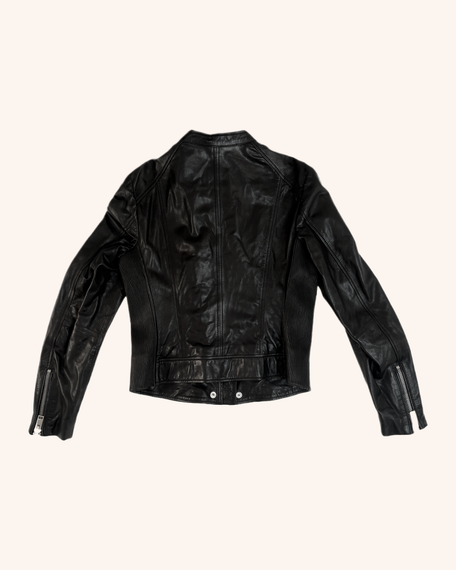 Diesel - Leather Zip Up Jacket