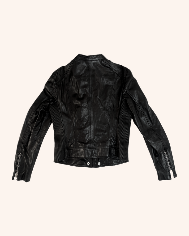 Diesel - Leather Zip Up Jacket