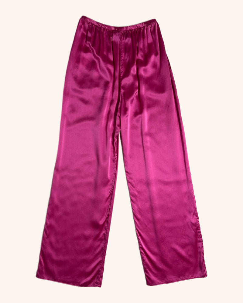 Michael Lo - Silk Straight Leg Trousers