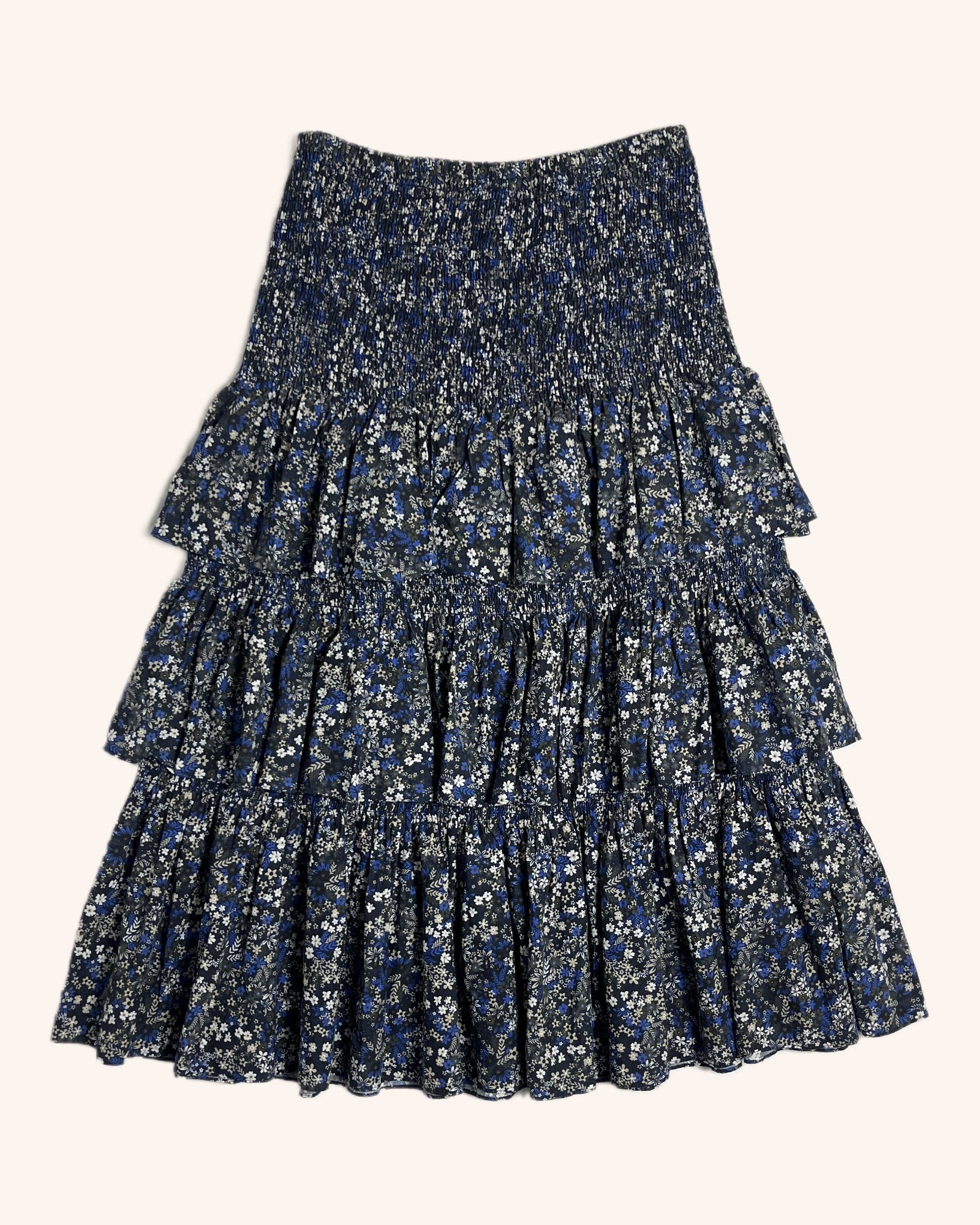 Moochi - Floral Tiered Maxi Skirt