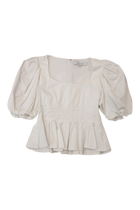 Hunter Bell - Cotton Peplum Top