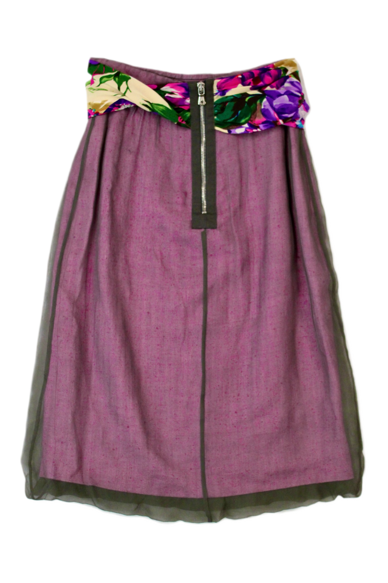 Dolce & Gabbana - Chiffon Layer Pencil skirt