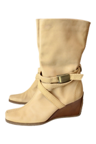 Stuart Weitzman - Leather Wedge Boot