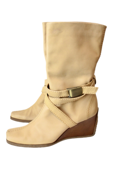 Stuart Weitzman - Leather Wedge Boot