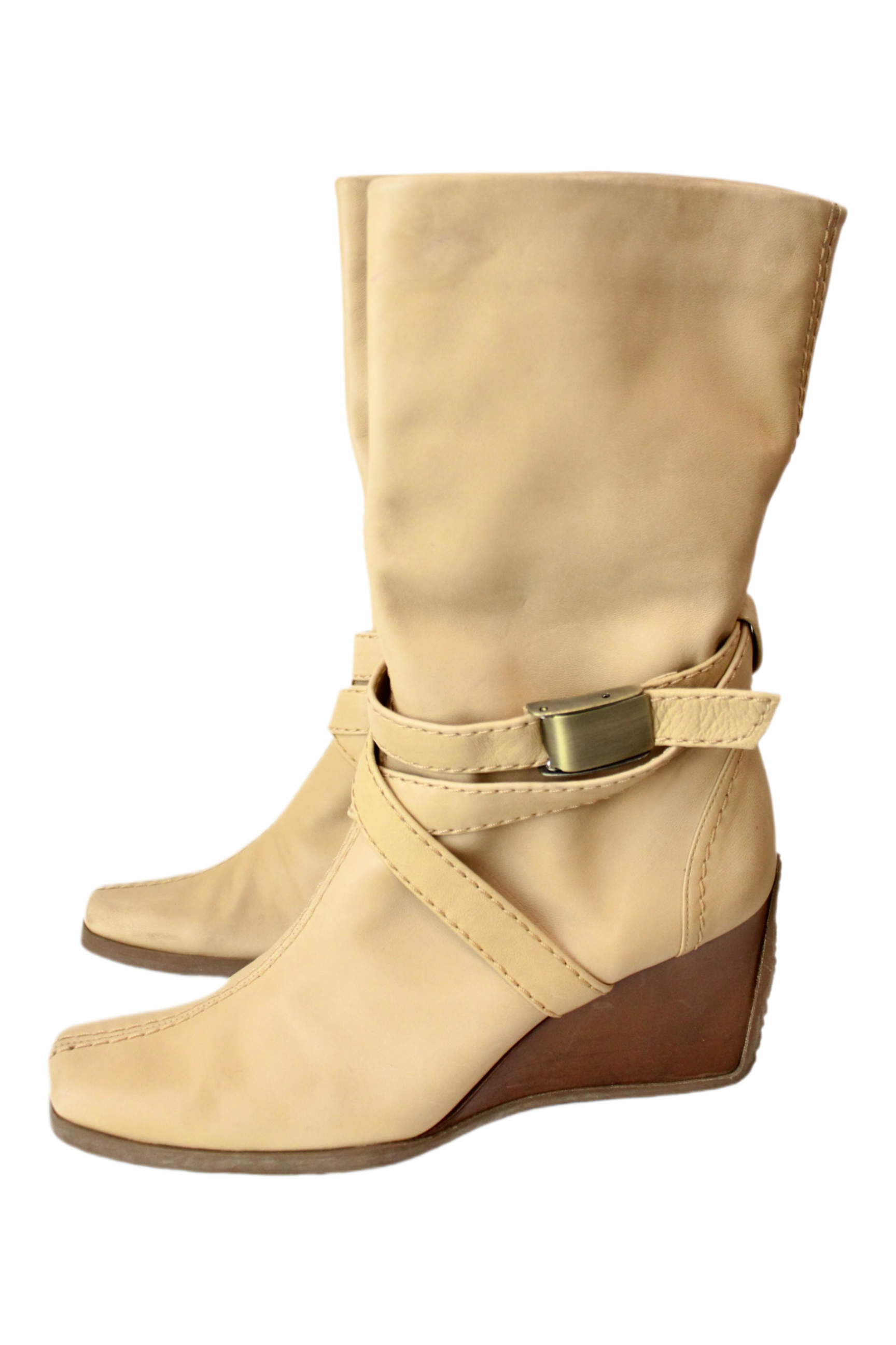 Stuart Weitzman - Leather Wedge Boot