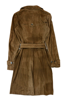 Theory - Perforated Leather Trench