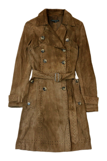 Theory - Perforated Leather Trench