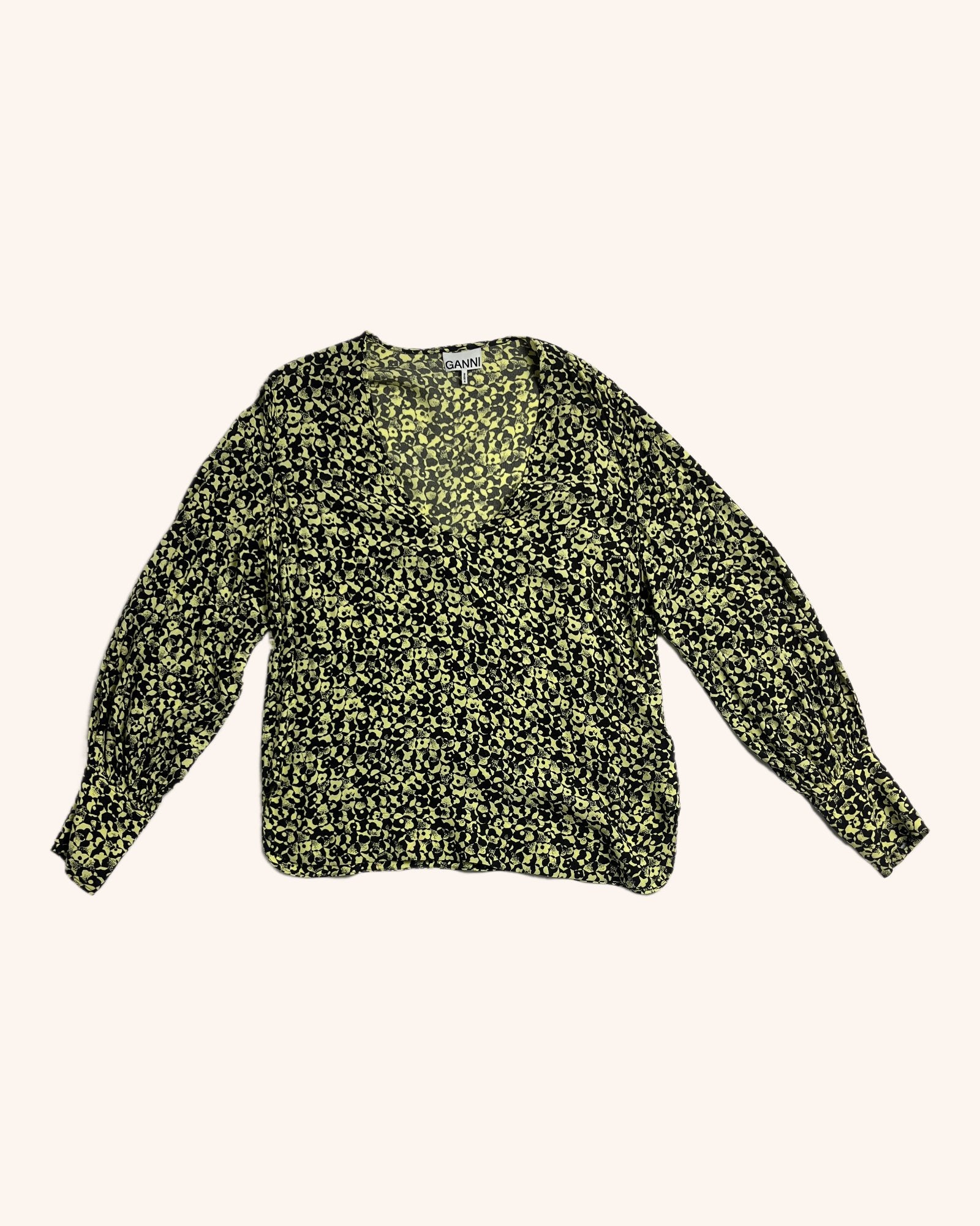Ganni - Flower Pattern Top