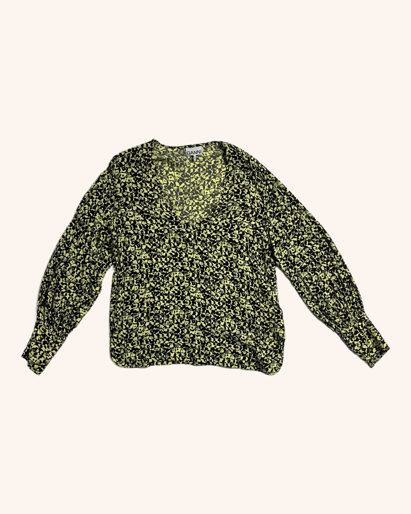 Ganni - Flower Pattern Top
