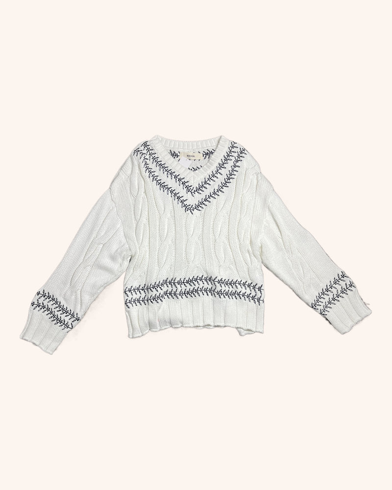 Rough - Embroidered Knit Jumper