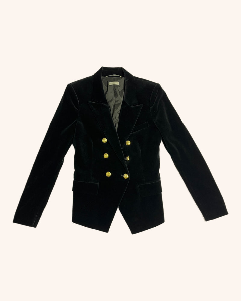 Hunky Dory - Velvety Double Breasted Blazer