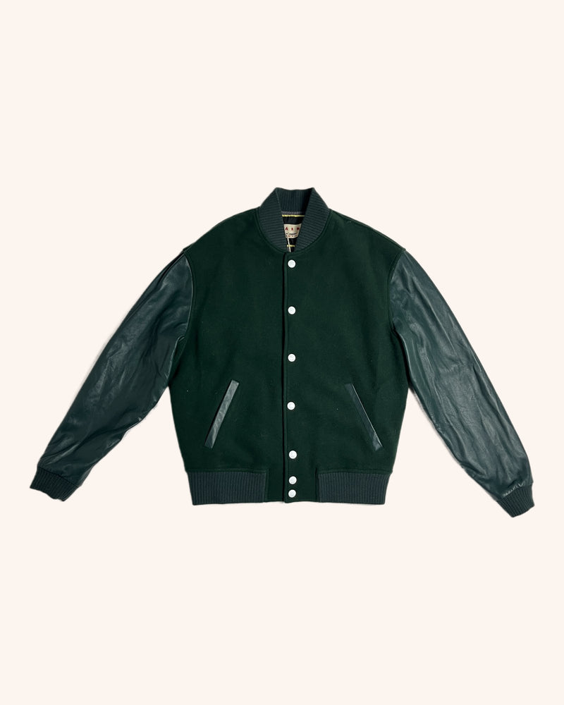 Marni - Wool Blend Varsity Jacket
