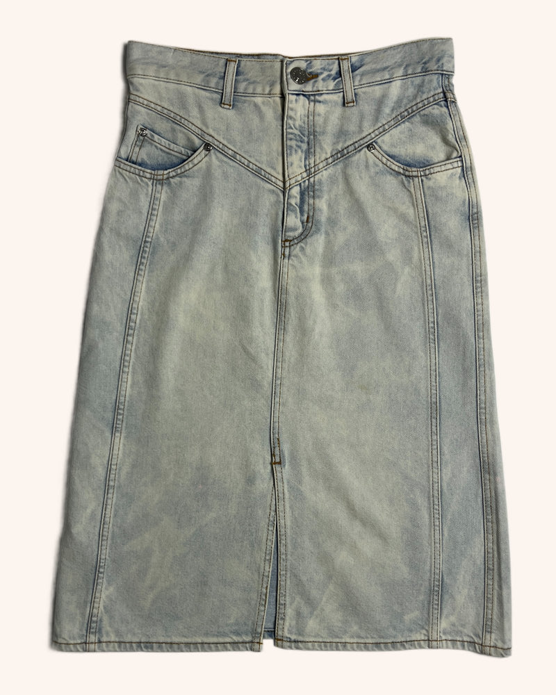 Sandro - Denim Midi Skirt