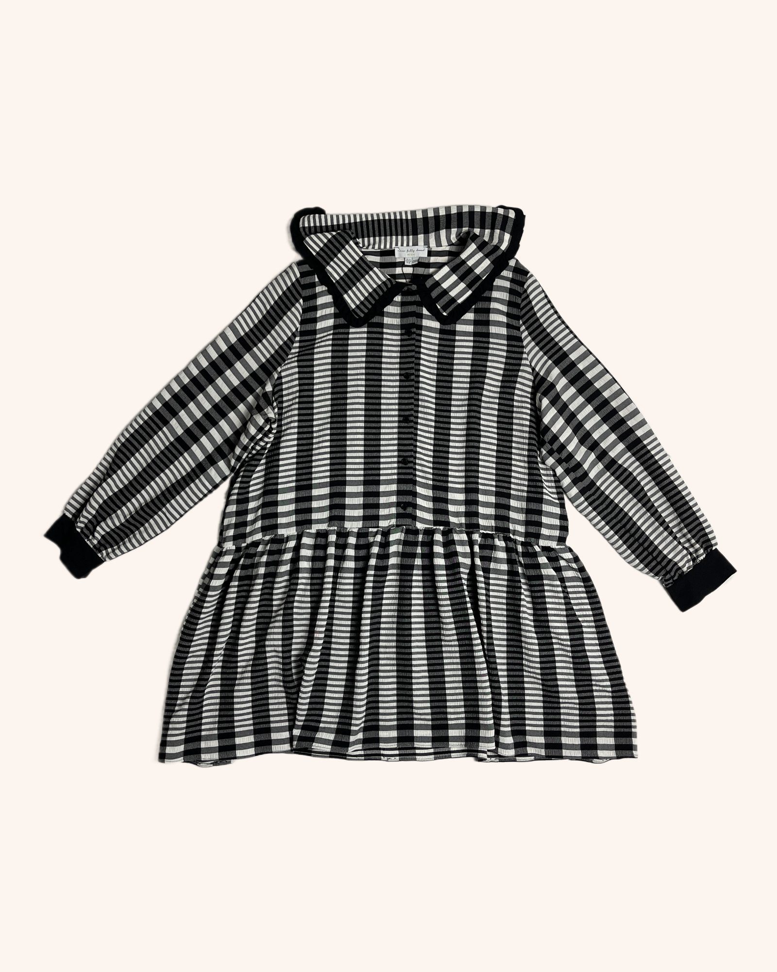 Never Fully Dressed - Grid Pattern Mini Dress